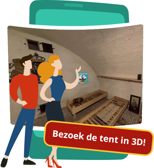 Opent Fort Ruigenhoek - slaapzaal 360 graden pagina in nieuw venster